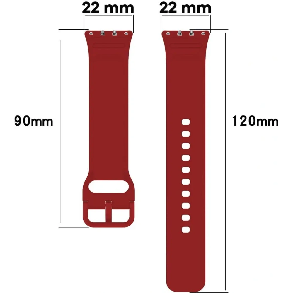 Pasek Bizon Strap Watch Silicone do Samsung Galaxy Fit 3 czerwony