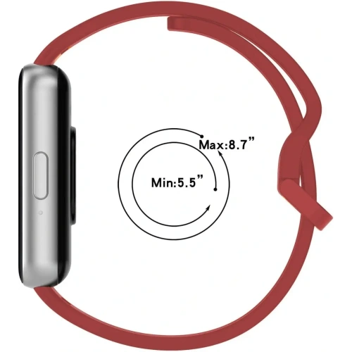 Kup Ceas cu curea din silicon Bizon Samsung Galaxy Fit 3 roșu - BIZ5346 - {ean13} - Sklep Home Screen