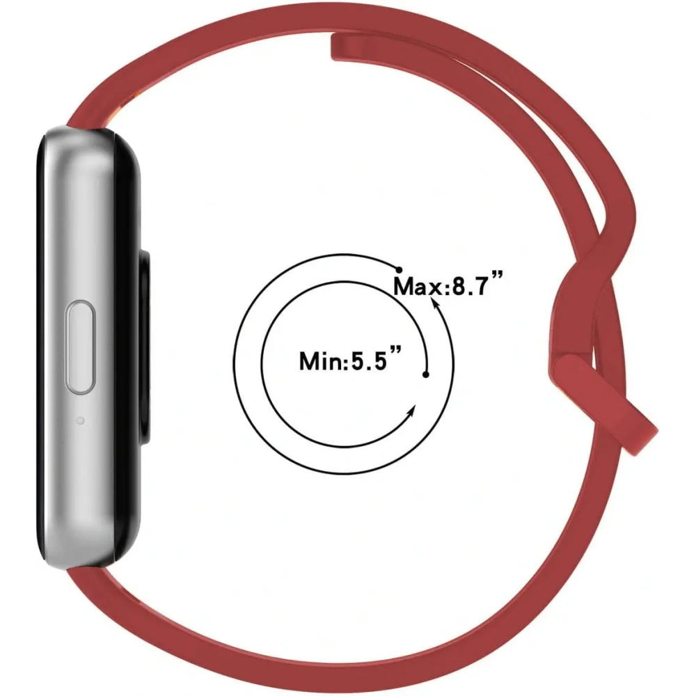 Pasek Bizon Strap Watch Silicone do Samsung Galaxy Fit 3 czerwony