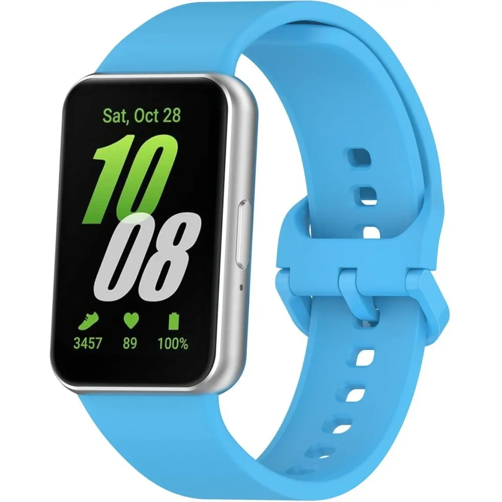 Pasek Bizon Strap Watch Silicone do Samsung Galaxy Fit 3 błękitny