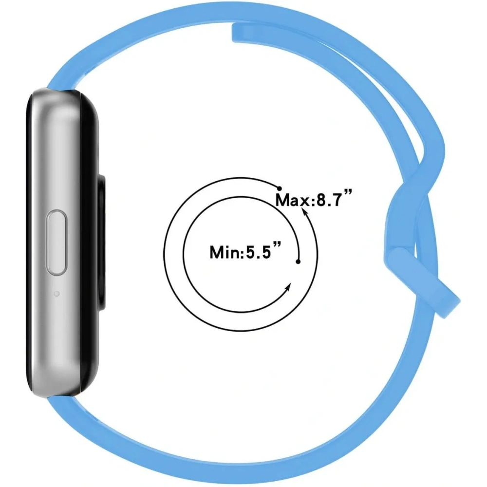 Pasek Bizon Strap Watch Silicone do Samsung Galaxy Fit 3 błękitny