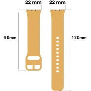 Bizon Strap Watch Silicone Samsung Galaxy Fit 3 galben