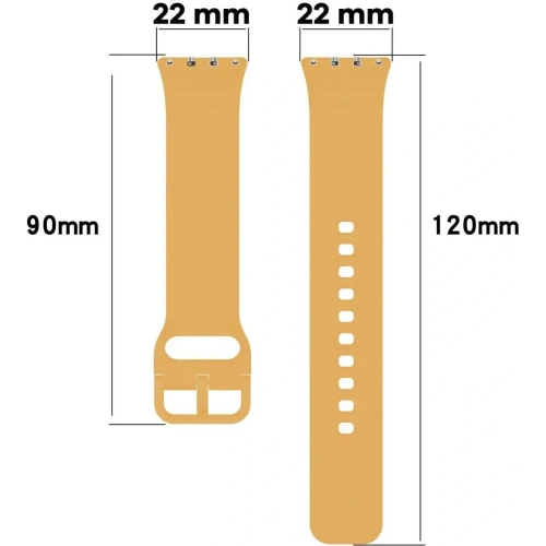 Kup Bizon Szíj Óra Szilikon Samsung Galaxy Fit 3 sárga - BIZ5348 - {ean13} - Sklep Home Screen