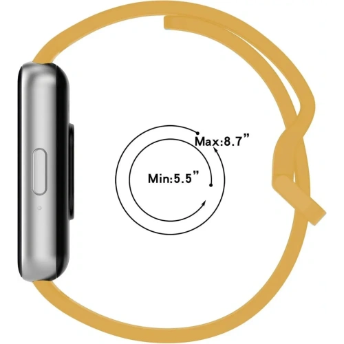 Kup Bizon Szíj Óra Szilikon Samsung Galaxy Fit 3 sárga - BIZ5348 - {ean13} - Sklep Home Screen