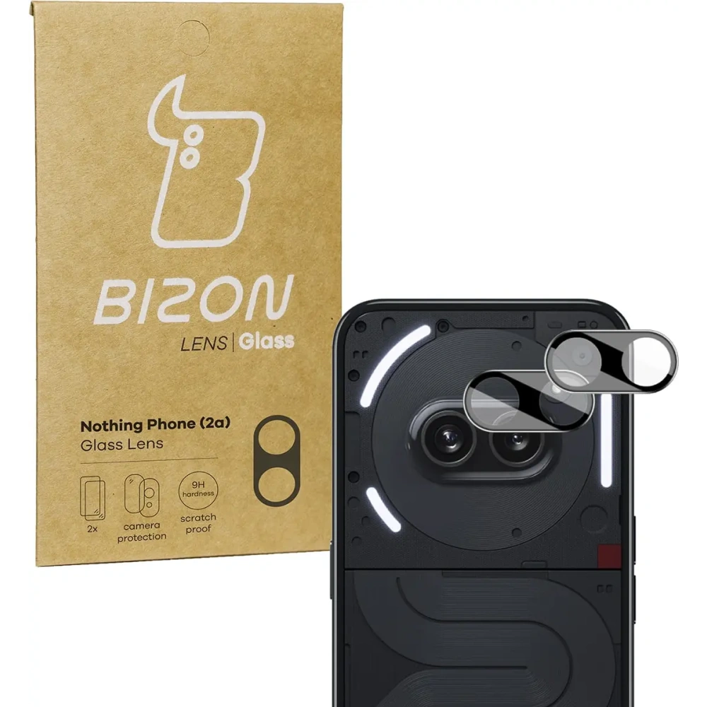 Szkło na aparat Bizon Glass Lens do Nothing Phone (2a) [2 PACK]