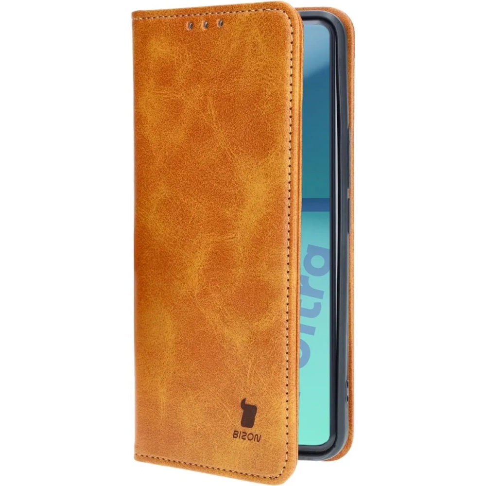 Etui z klapką Bizon Case Pocket Pro do Xiaomi 14 Ultra brązowe