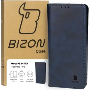 Kup Etui z klapką Bizon Case Pocket Pro do Motorola Moto G34 5G modré - BIZ5355 - {ean13} - Sklep Home Screen