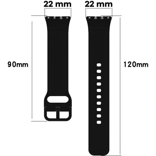 Kup Bizon Armbanduhr Silikon Samsung Galaxy Fit 3 schwarz - BIZ5356 - {ean13} - Sklep Home Screen