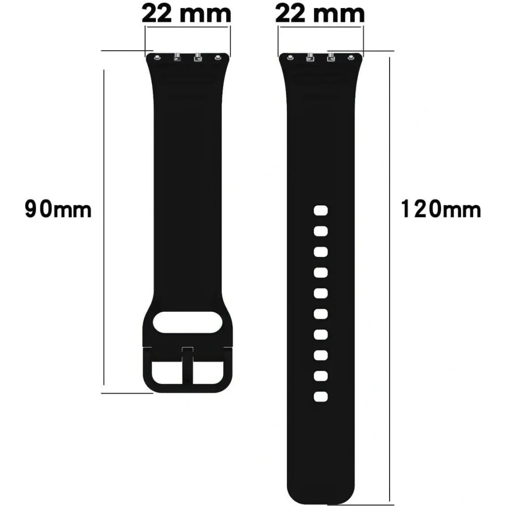 Pasek Bizon Strap Watch Silicone do Samsung Galaxy Fit 3 czarny
