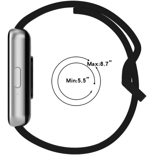 Kup Ceas cu curea din silicon Bizon Samsung Galaxy Fit 3 negru - BIZ5356 - {ean13} - Sklep Home Screen
