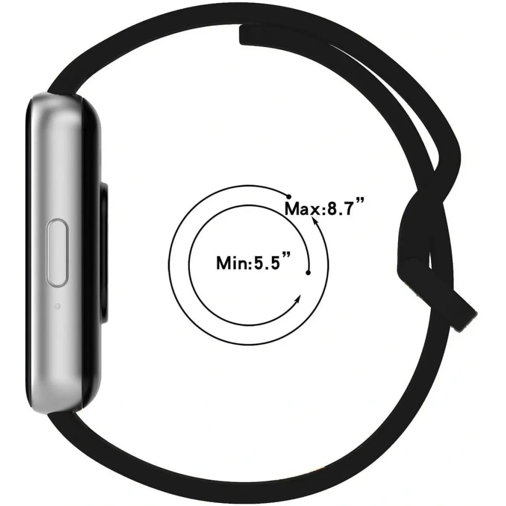 Pasek Bizon Strap Watch Silicone do Samsung Galaxy Fit 3 czarny