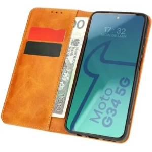 Kup Etui s klopou Bizon Case Pocket Pro pro Motorola Moto G34 5G hnědé - BIZ5357 - {ean13} - Sklep Home Screen