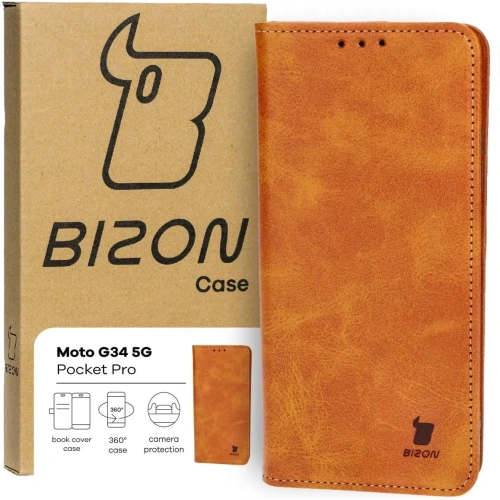 Kup Bizon Case Pocket Pro Motorola Moto G34 5G barna - BIZ5357 - {ean13} - Sklep Home Screen