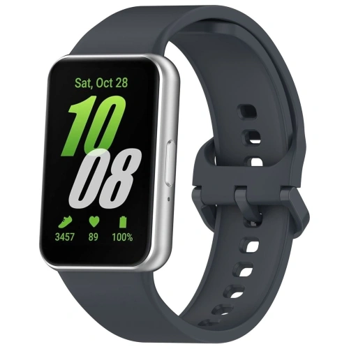 Kup Pasek Bizon Strap Watch Silicone do Samsung Galaxy Fit 3 szary - BIZ4787 - {ean13} - Sklep Home Screen