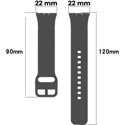 Kup Pasek Bizon Strap Watch Silicone do Samsung Galaxy Fit 3 szary - BIZ4787 - {ean13} - Sklep Home Screen