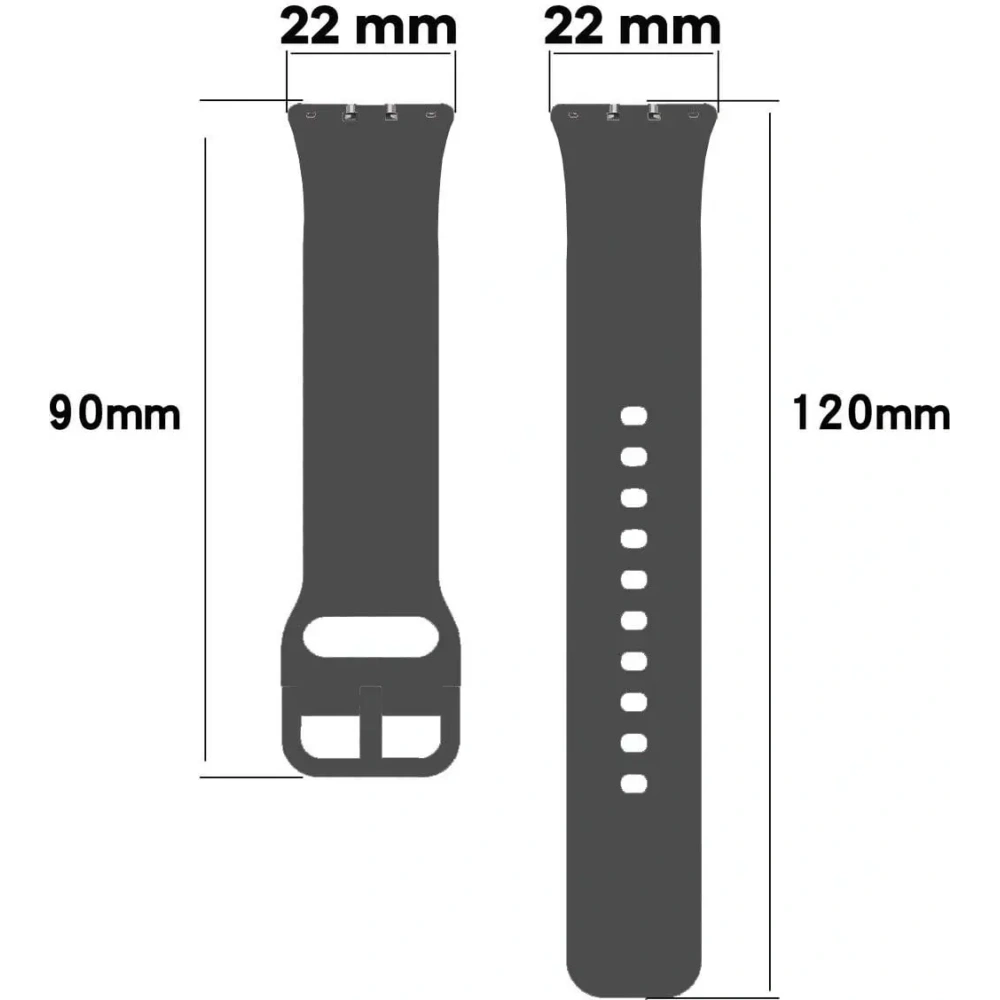 Pasek Bizon Strap Watch Silicone do Samsung Galaxy Fit 3 szary