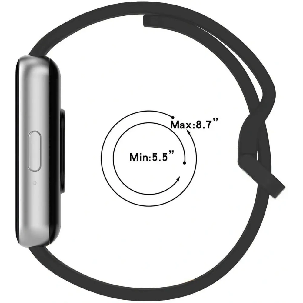 Pasek Bizon Strap Watch Silicone do Samsung Galaxy Fit 3 szary