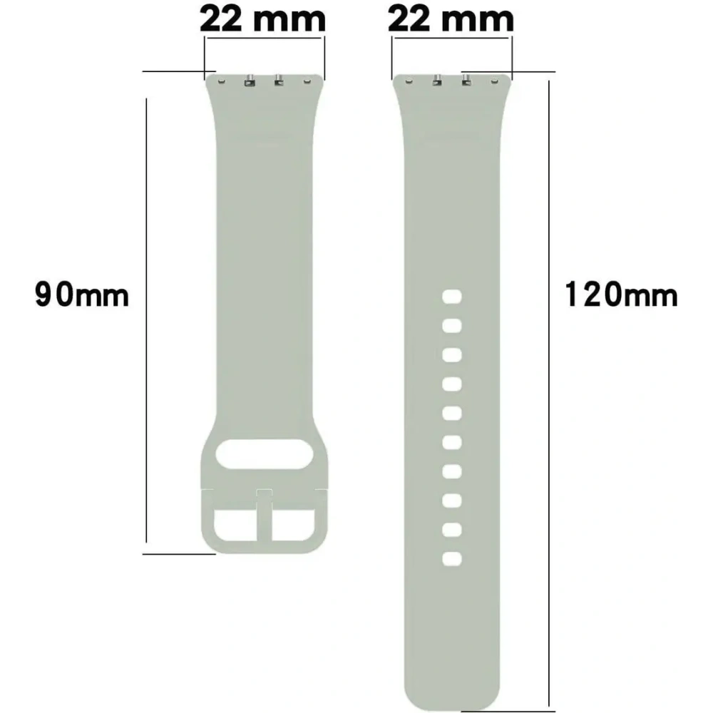 Pasek Bizon Strap Watch Silicone do Samsung Galaxy Fit 3 jasnozielony