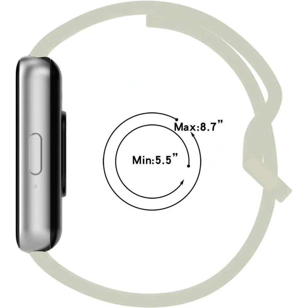 Pasek Bizon Strap Watch Silicone do Samsung Galaxy Fit 3 jasnozielony