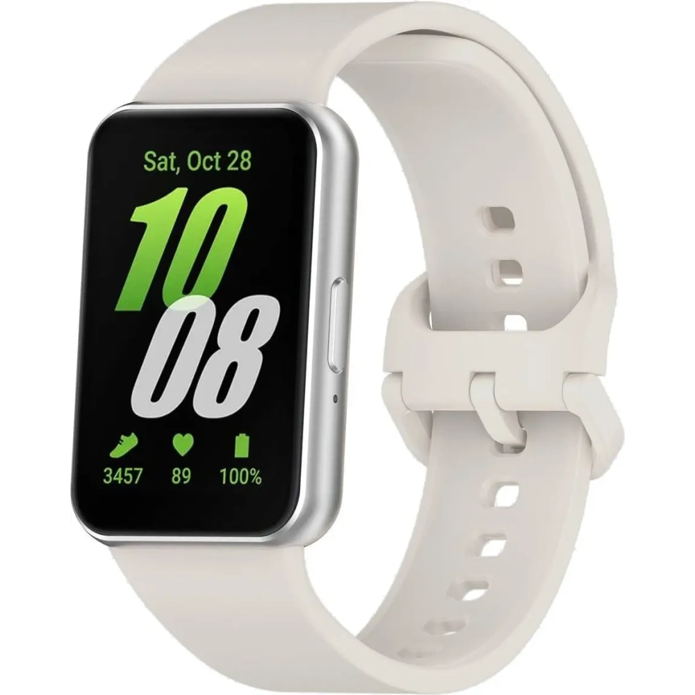 Pasek Bizon Strap Watch Silicone do Samsung Galaxy Fit 3 jasnoszary