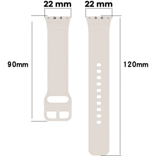 Kup Pasek Bizon Strap Watch Silicone do Samsung Galaxy Fit 3 jasnoszary - BIZ5360 - {ean13} - Sklep Home Screen