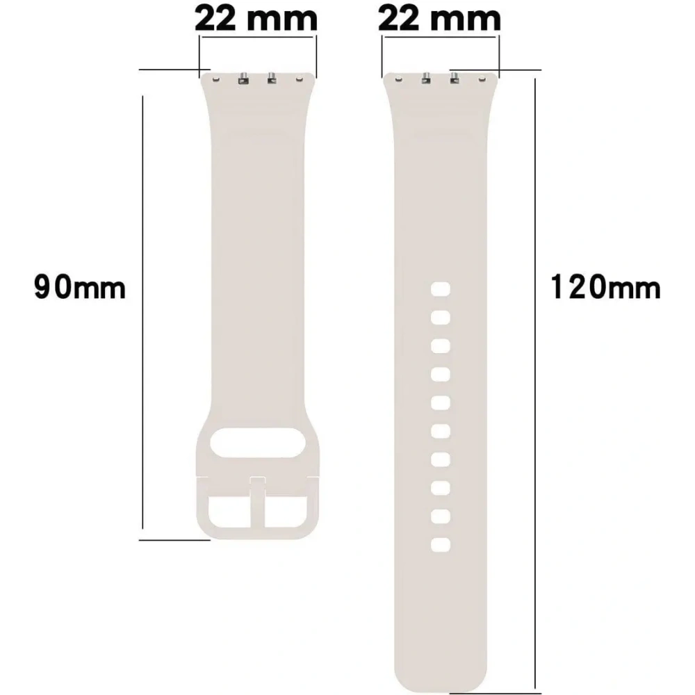 Pasek Bizon Strap Watch Silicone do Samsung Galaxy Fit 3 jasnoszary