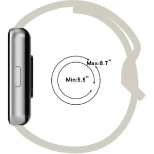 Bizon Strap Watch Silicone Samsung Galaxy Fit 3 light grey