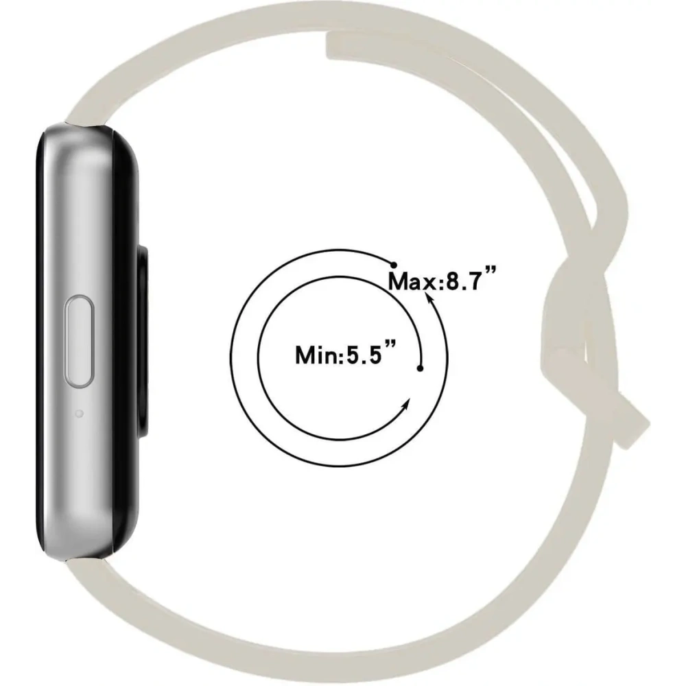 Pasek Bizon Strap Watch Silicone do Samsung Galaxy Fit 3 jasnoszary