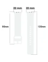 Kup Ceas cu curea din silicon Bizon Samsung Galaxy Fit 3 alb - BIZ5361 - {ean13} - Sklep Home Screen