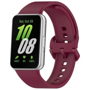 Kup Pasek Bizon Strap Watch Silicone do Samsung Galaxy Fit 3 burgundowy - BIZ4791 - {ean13} - Sklep Home Screen