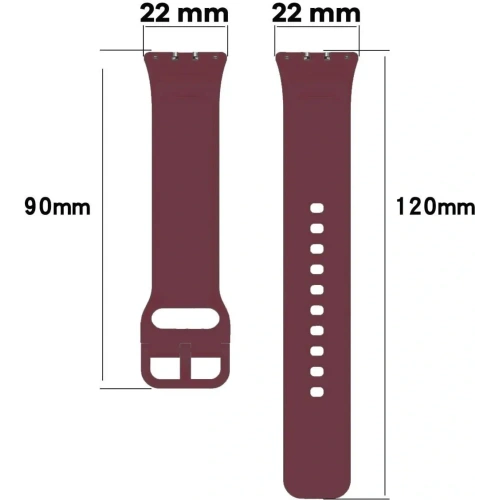 Kup Pasek Bizon Strap Watch Silicone do Samsung Galaxy Fit 3 burgundowy - BIZ4791 - {ean13} - Sklep Home Screen