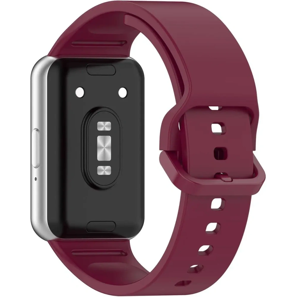 Pasek Bizon Strap Watch Silicone do Samsung Galaxy Fit 3 burgundowy