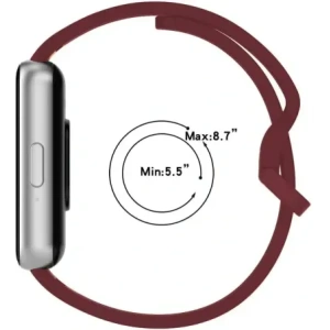 Bizon Strap Watch Silicone Samsung Galaxy Fit 3 burgundy