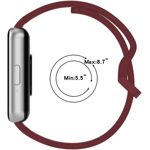 Kup Pasek Bizon Strap Watch Silicone do Samsung Galaxy Fit 3 burgundowy - BIZ4791 - {ean13} - Sklep Home Screen