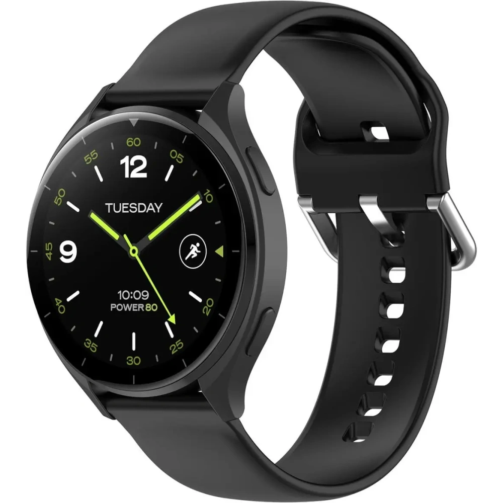 Pasek Bizon Strap Watch Silicone Pro do Xiaomi Watch 2 czarny