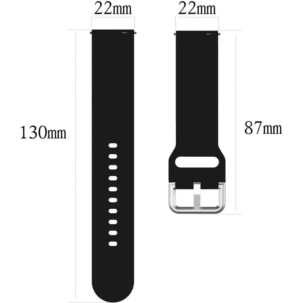 Pasek Bizon Strap Watch Silicone Pro do Xiaomi Watch 2 czarny