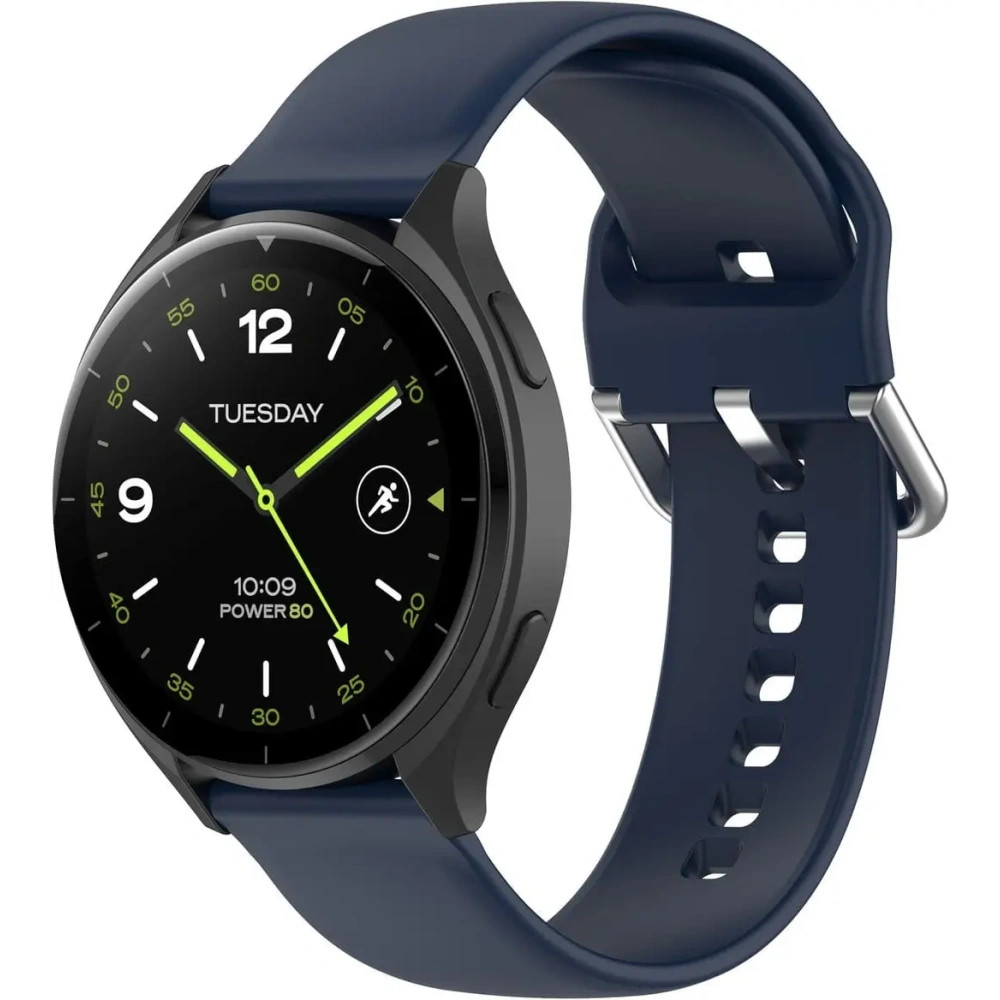 Pasek Bizon Strap Watch Silicone Pro do Xiaomi Watch 2 granatowy