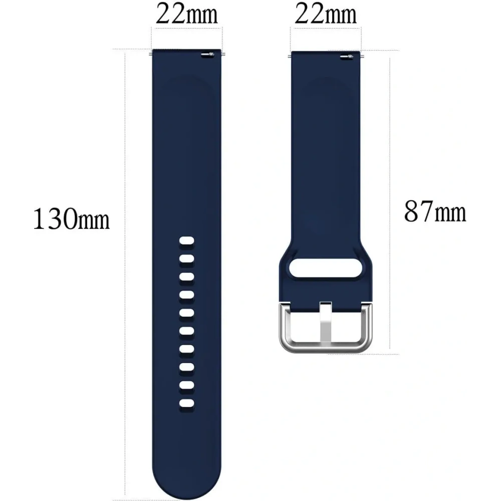 Pasek Bizon Strap Watch Silicone Pro do Xiaomi Watch 2 granatowy