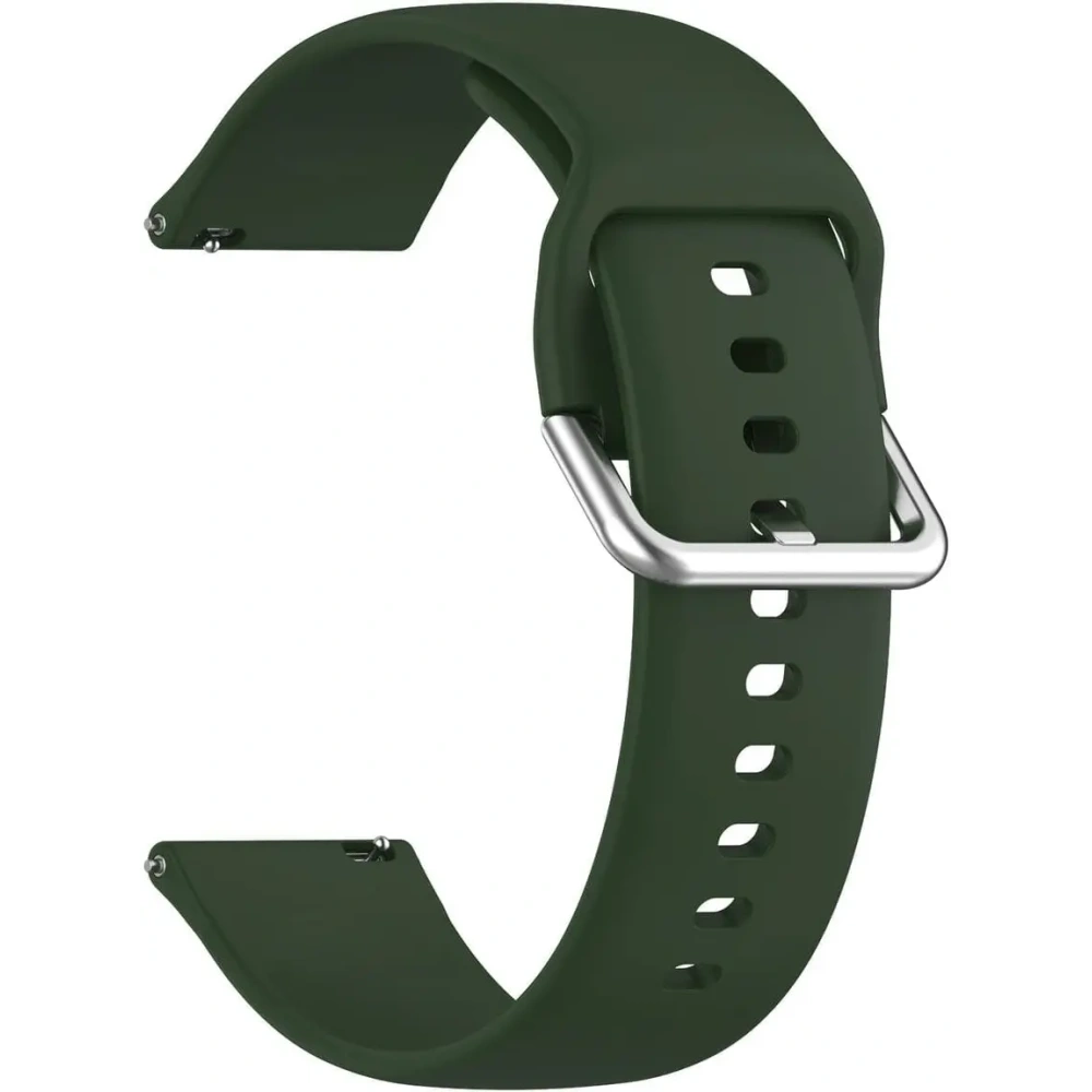 Pasek Bizon Strap Watch Silicone Pro do Xiaomi Watch 2 ciemnozielony