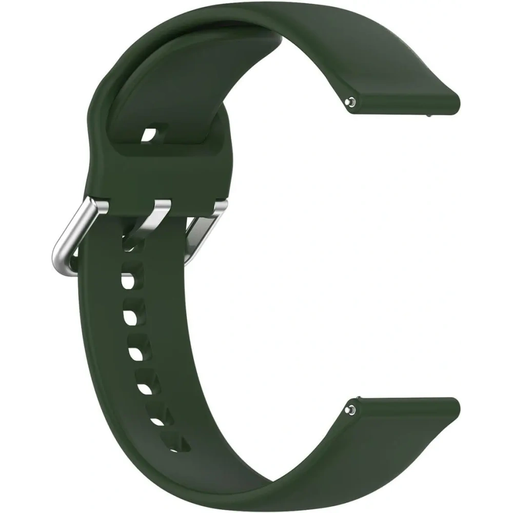 Pasek Bizon Strap Watch Silicone Pro do Xiaomi Watch 2 ciemnozielony