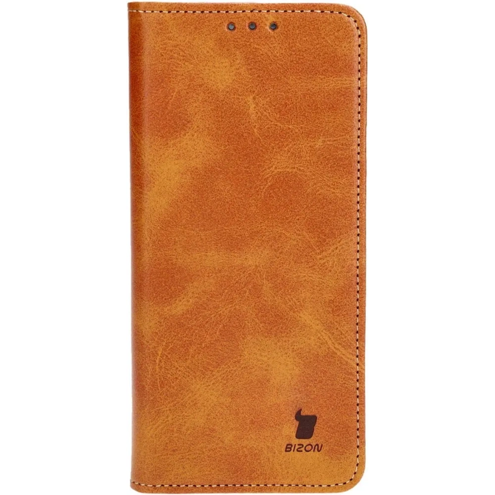 Etui z klapką Bizon Case Pocket Pro do Realme 12 Pro / 12 Pro+ brązowe