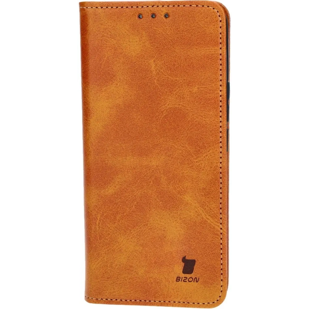 Etui z klapką Bizon Case Pocket Pro do Realme 12 Pro / 12 Pro+ brązowe