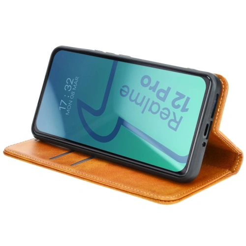 Kup Etui z klapką Bizon Case Pocket Pro do Realme 12 Pro / 12 Pro+ brązowe - BIZ5367 - {ean13} - Sklep Home Screen