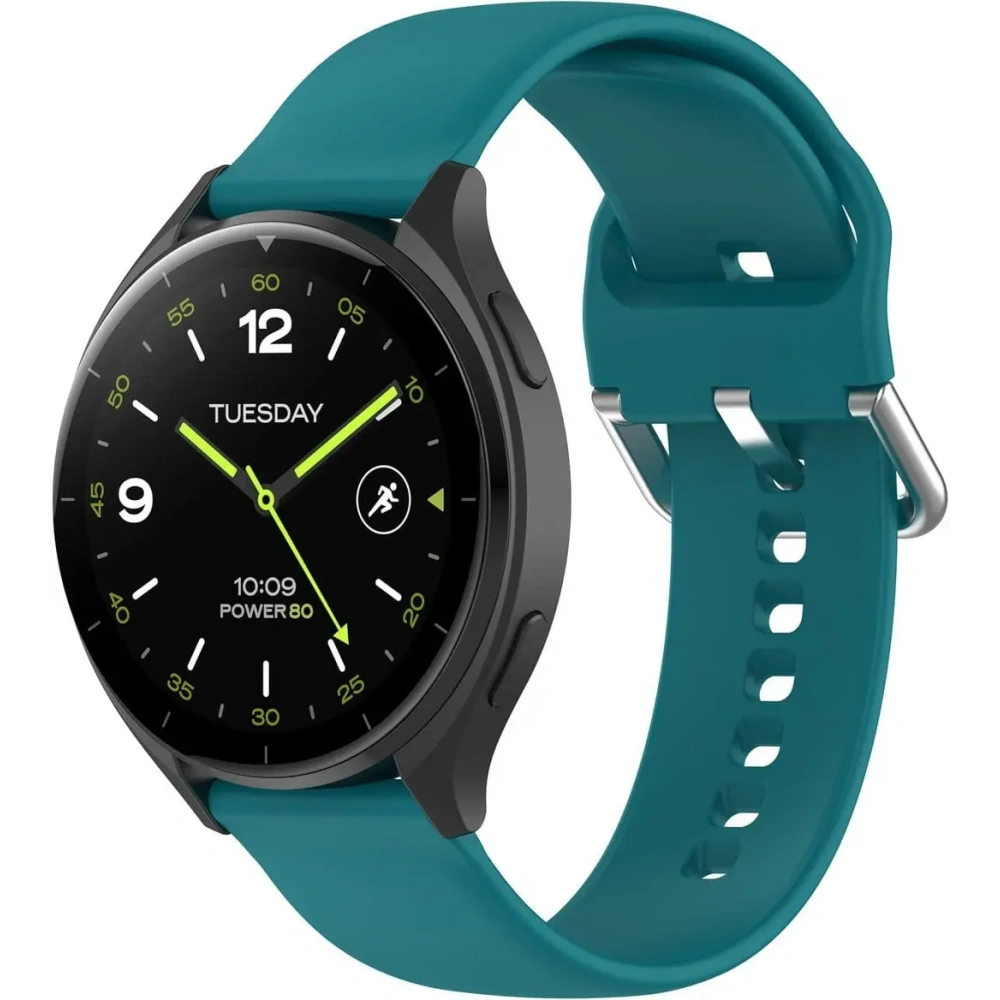 Pasek Bizon Strap Watch Silicone Pro do Xiaomi Watch 2 ciemnoturkusowy