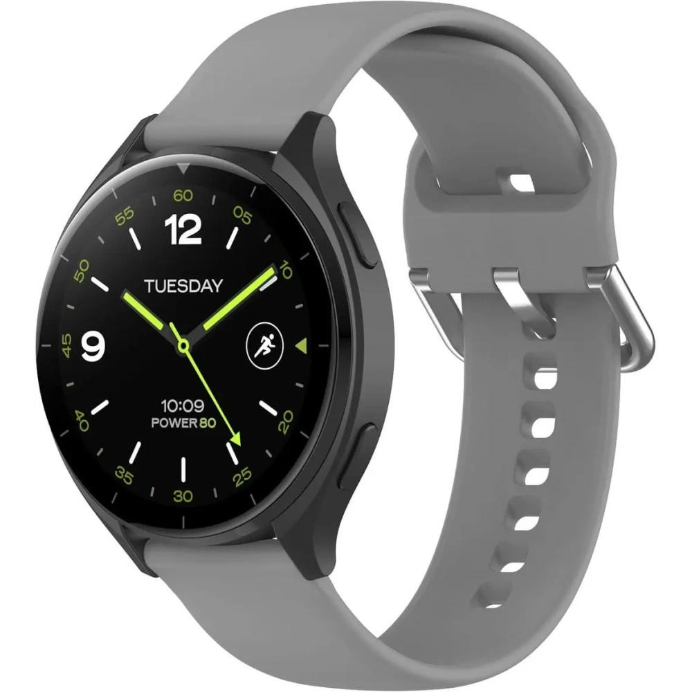 Pasek Bizon Strap Watch Silicone Pro do Xiaomi Watch 2 szary