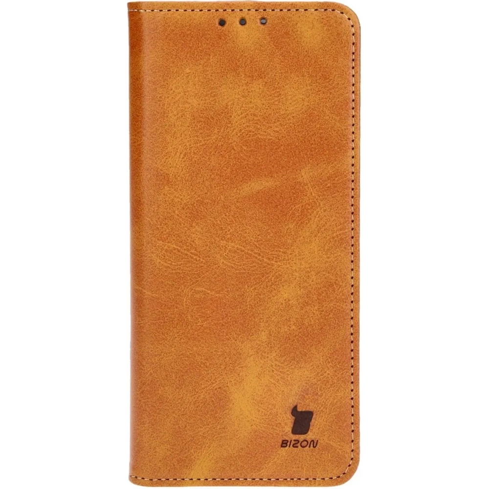 Etui z klapką Bizon Case Pocket Pro do Motorola Moto G04 / G24 brązowe
