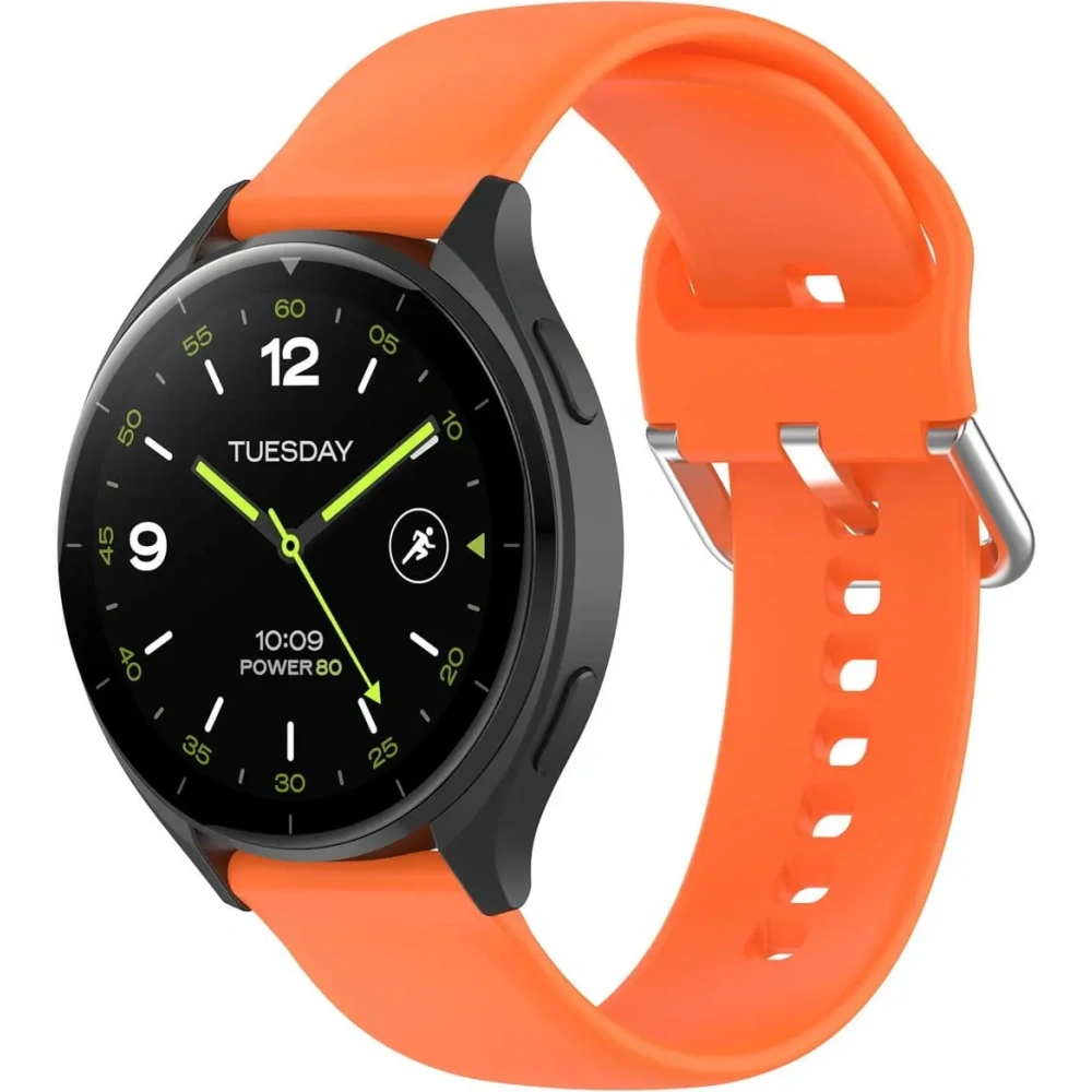 Pasek Bizon Strap Watch Silicone Pro do Xiaomi Watch 2 pomarańczowy
