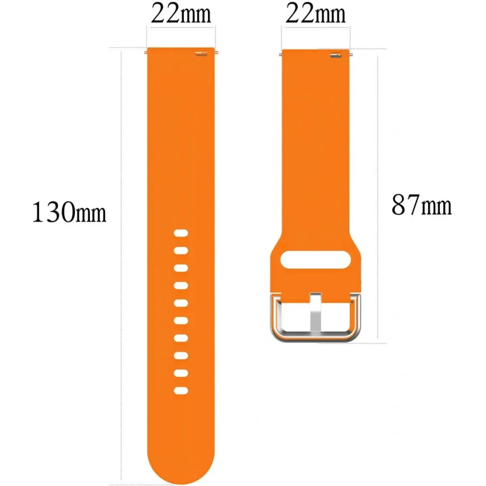 Pasek Bizon Strap Watch Silicone Pro do Xiaomi Watch 2 pomarańczowy