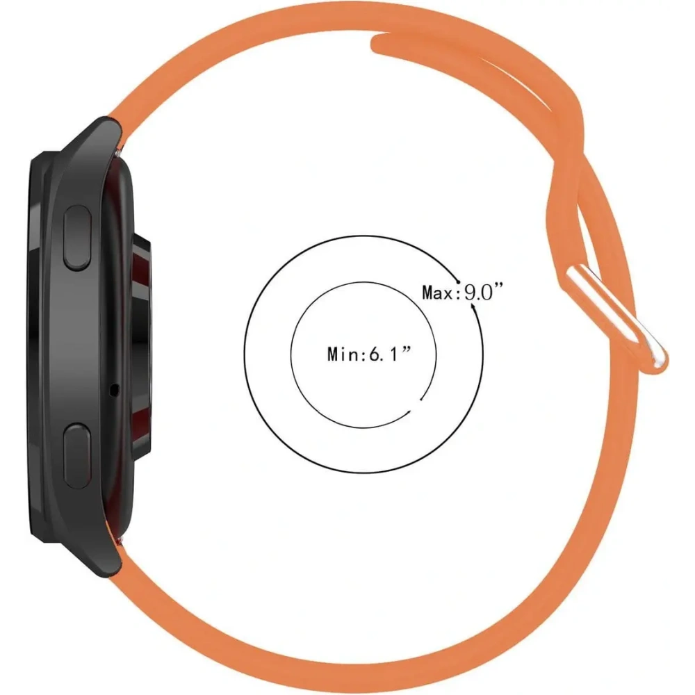 Pasek Bizon Strap Watch Silicone Pro do Xiaomi Watch 2 pomarańczowy