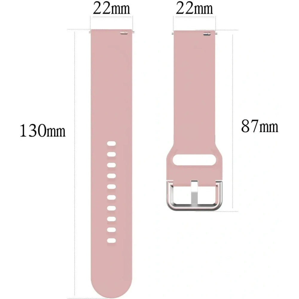 Pasek Bizon Strap Watch Silicone Pro do Xiaomi Watch 2 jasnoróżowy